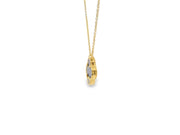 Clover Necklace in Lapis