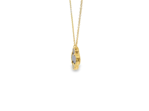 Clover Necklace in Lapis