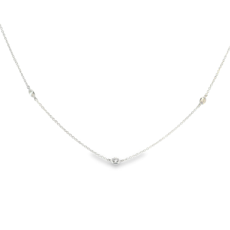 Lab Grown Diamond Station Necklace