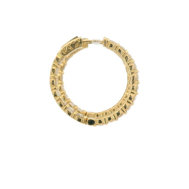 5.10 tw Diamonds Hoops