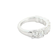 Lab Grown Emerald Cut Diamond Band