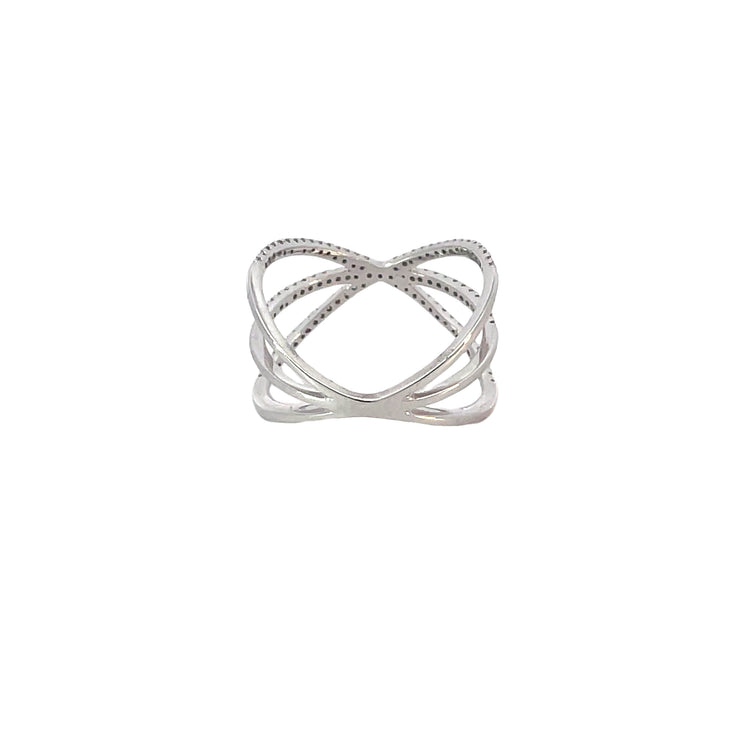 White Gold Shaped Diamond Ring