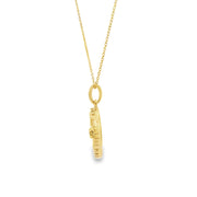 Clover Fluted Medallion Pendant