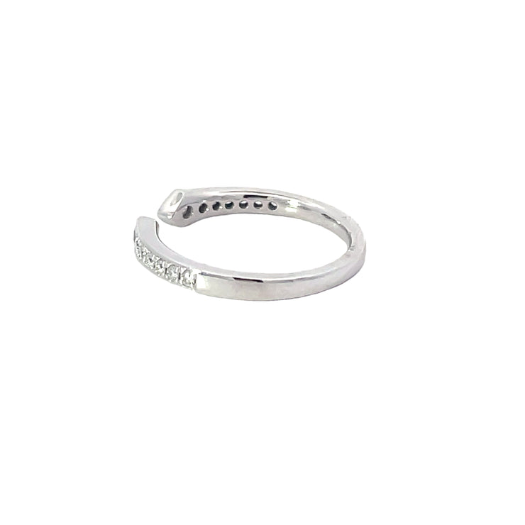 White Gold Split Diamond Band