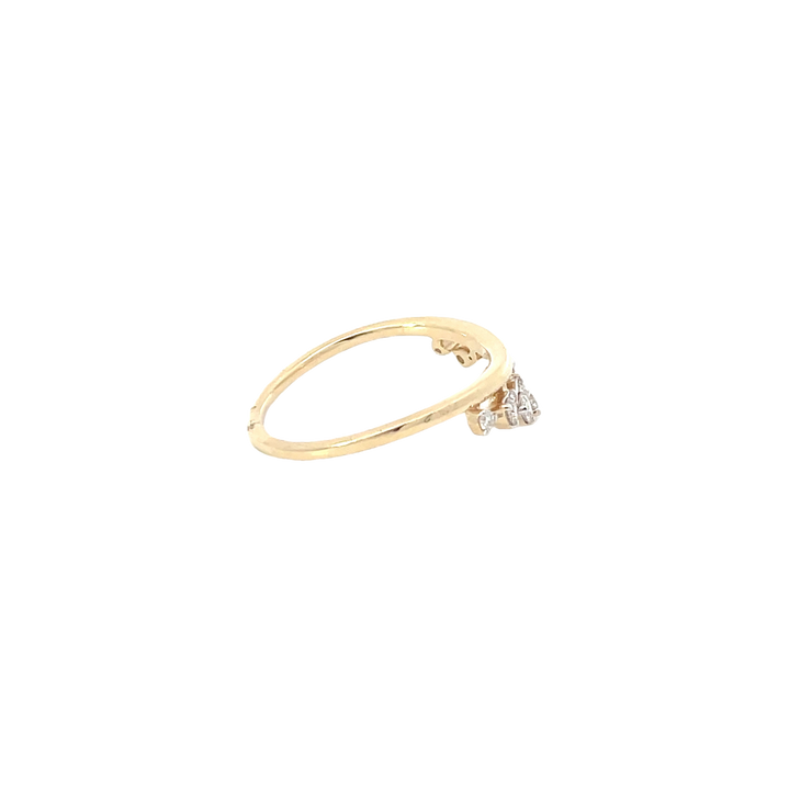 14 Karat Yellow Gold Diamond Ring