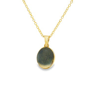 Bezel Set Opal Pendant