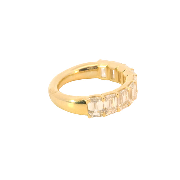 Emerald Cut Lab Grown Diamond Band