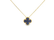 Clover Necklace in Lapis