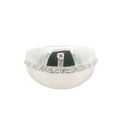 Dome Ring with Diamond Accent