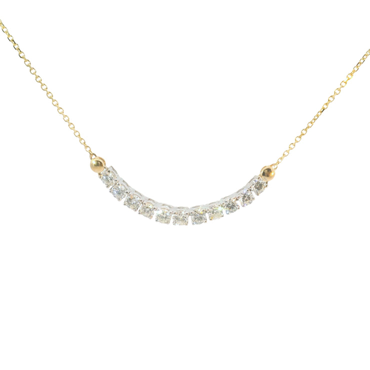 Diamond Smile Bar Pendant