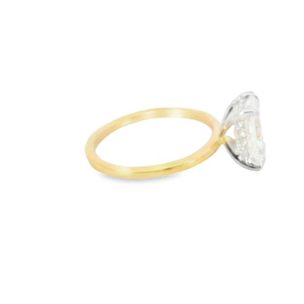 2.00 CT. Radiant Lab Grown Diamond Engagement Ring