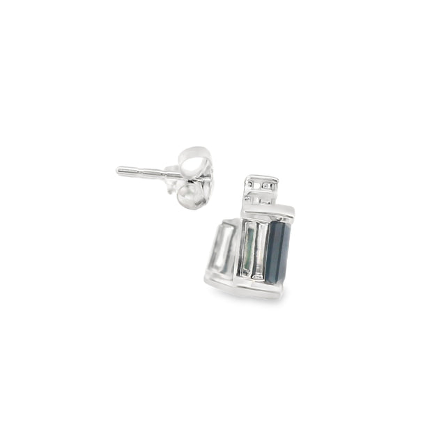 Sapphires and Diamonds Studs