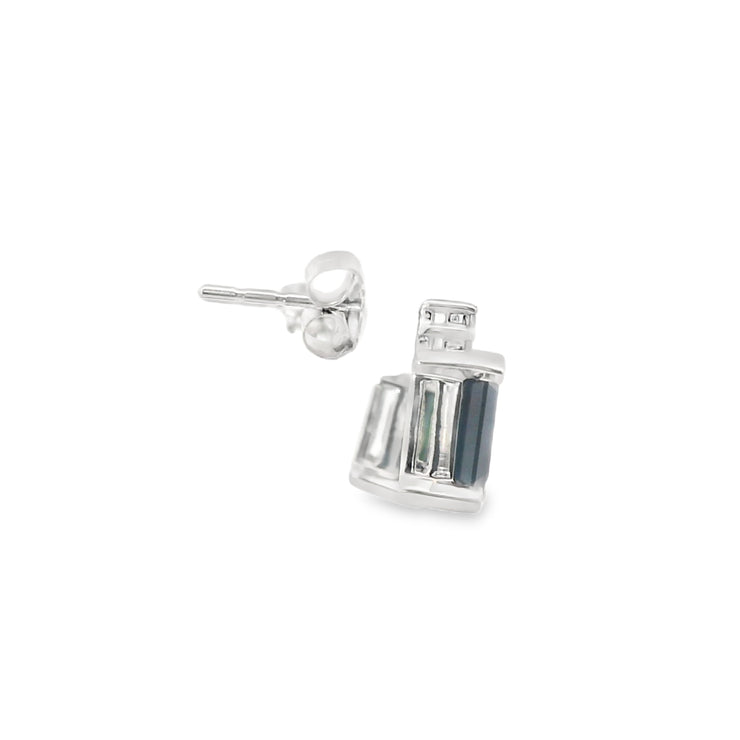 Sapphires and Diamonds Studs