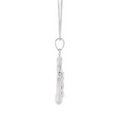 White Gold Crucifix Necklace