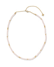 Kendra Scott Rose Quartz Deliah Strand Necklace