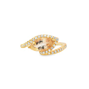 Morganite and Diamond Ring