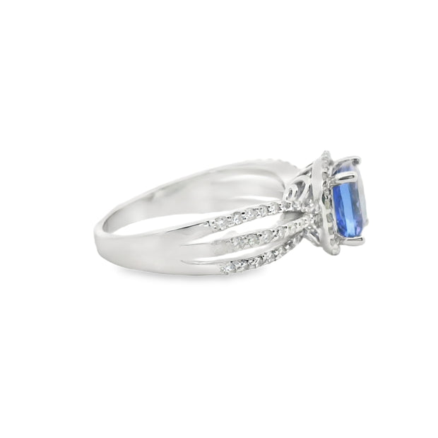 Tanzanite and Diamond Ring