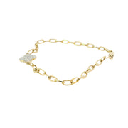 Diamond Pave Clover Bracelet