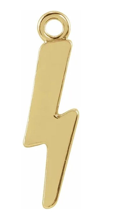 14 Karat Lightning Dangle