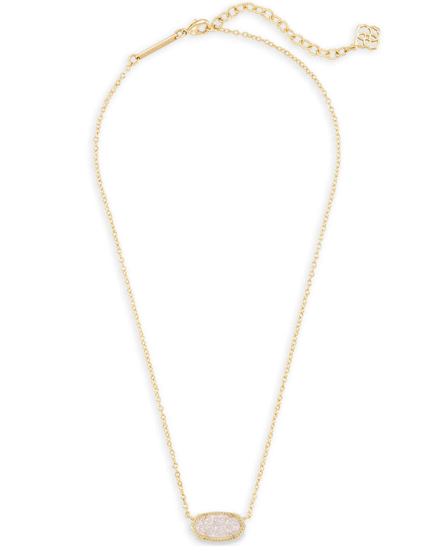 Kendra Scott Gold Iridescent Drusy Elisa Necklace