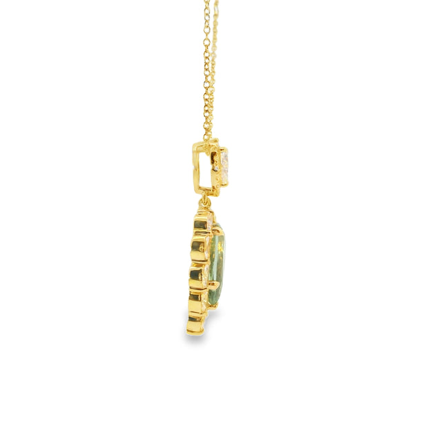 Mint Tourmaline Pendant
