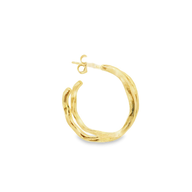 Jorge Revilla Yellow Gold Double Twist Hoops