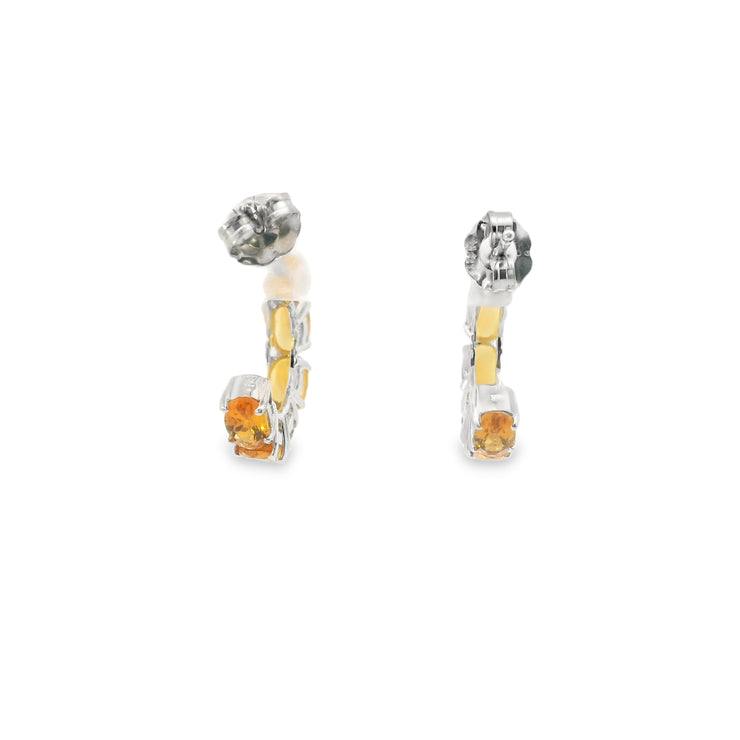 Citrine Hoops