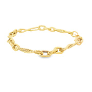 Twisted Infinity Figaro Link Bracelet