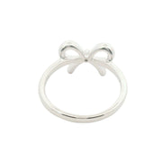 Bow Ring with Center Diamond