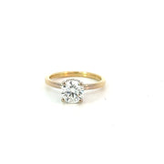 1.27 ct D VVS2 Round Diamond Engagement Ring