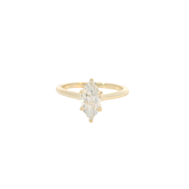 Yellow Gold Lab Grown Engagement Ring