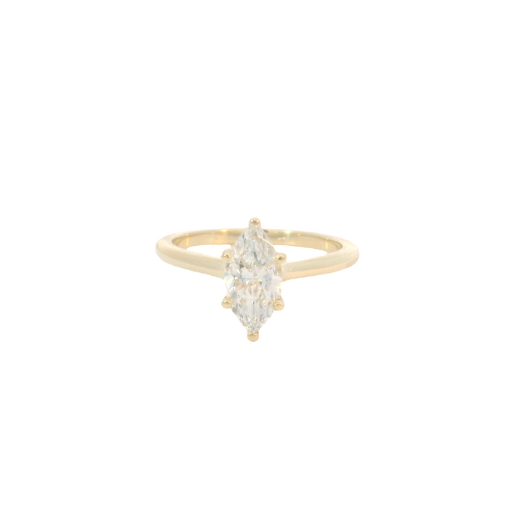 Yellow Gold Lab Grown Engagement Ring