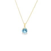 Blue Topaz Pendant