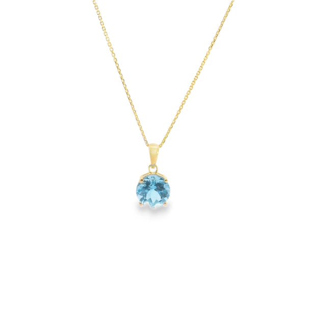 Blue Topaz Pendant