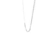 Diamond Curved Bar Necklace
