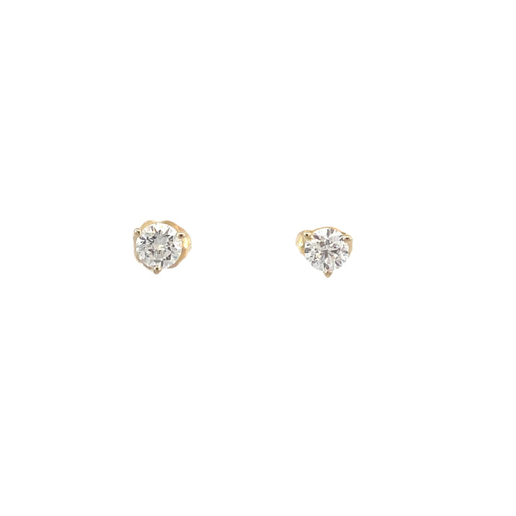 .75Ct Yellow Gold Diamond Solitaires