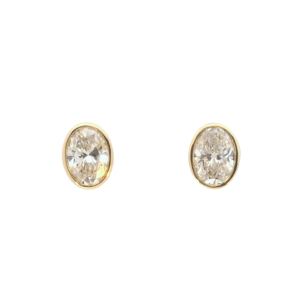 2 Carat Oval Lab Grown Diamond Solitaires