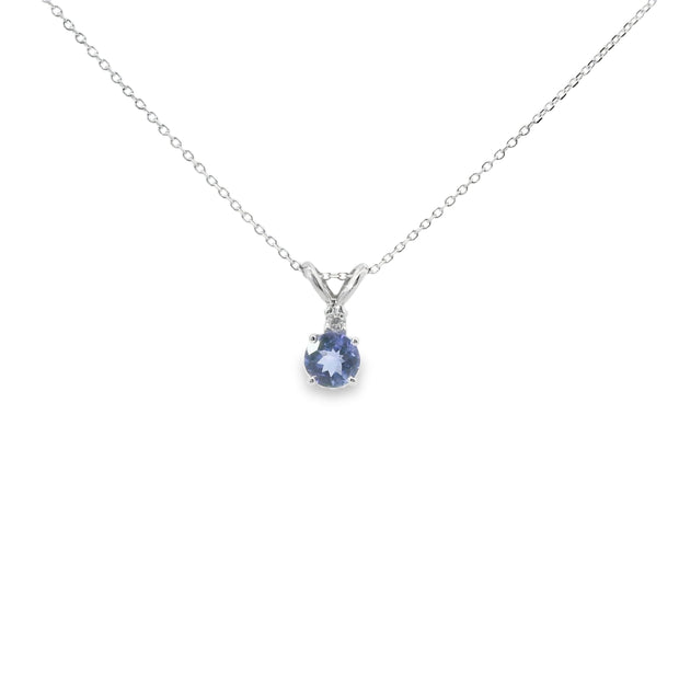 Tanzanite Solitaire Pendant