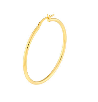 Yellow Gold Polished Hoops