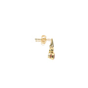 Drop Earrings with Rubies and Diamonds