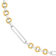 Two Tone Open Link Necklace