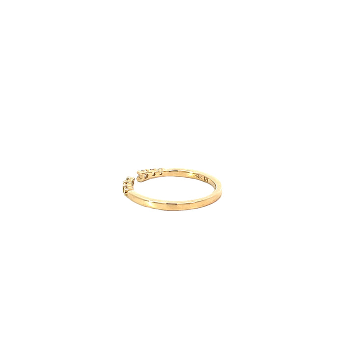 Yellow Gold Split Diamond Band