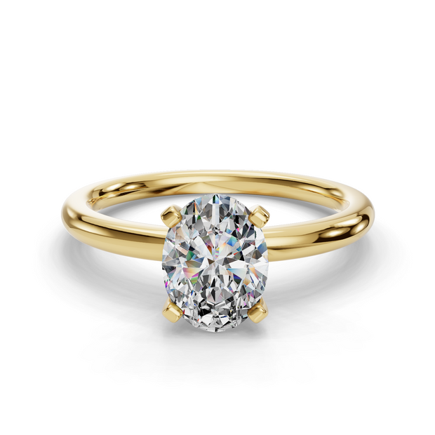 Oval Solitaire Engagement Ring