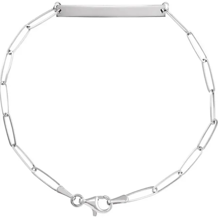 Paperclip Bar Bracelet