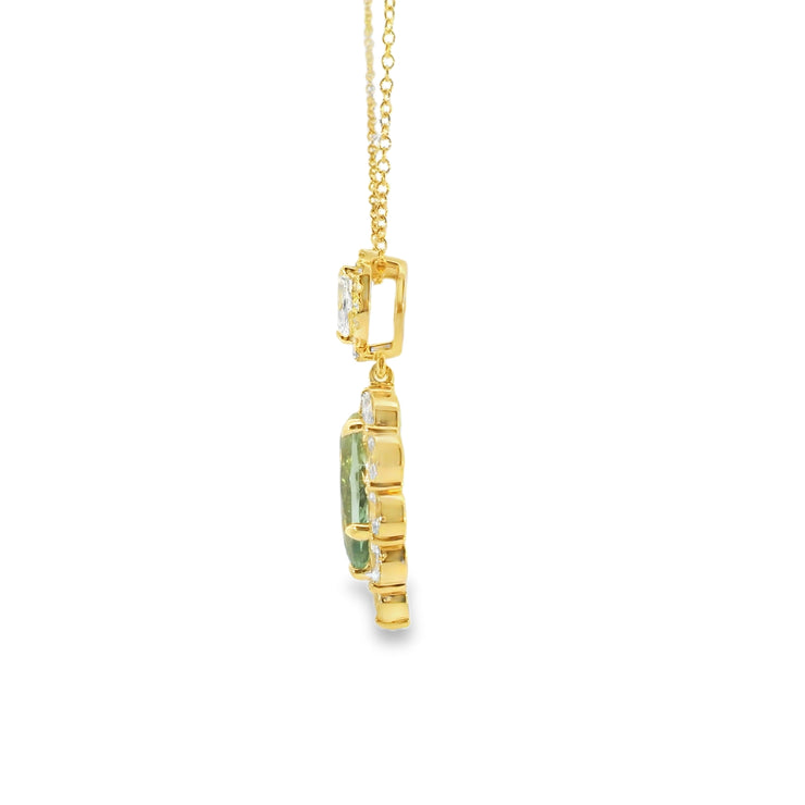 Mint Tourmaline Pendant