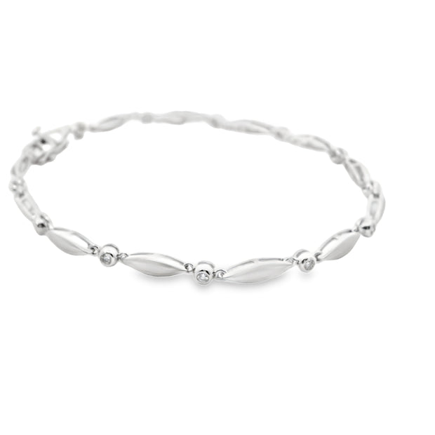Diamond Marquise Link Bracelet
