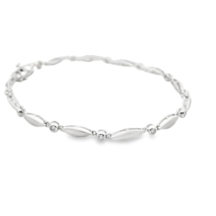 Diamond Marquise Link Bracelet