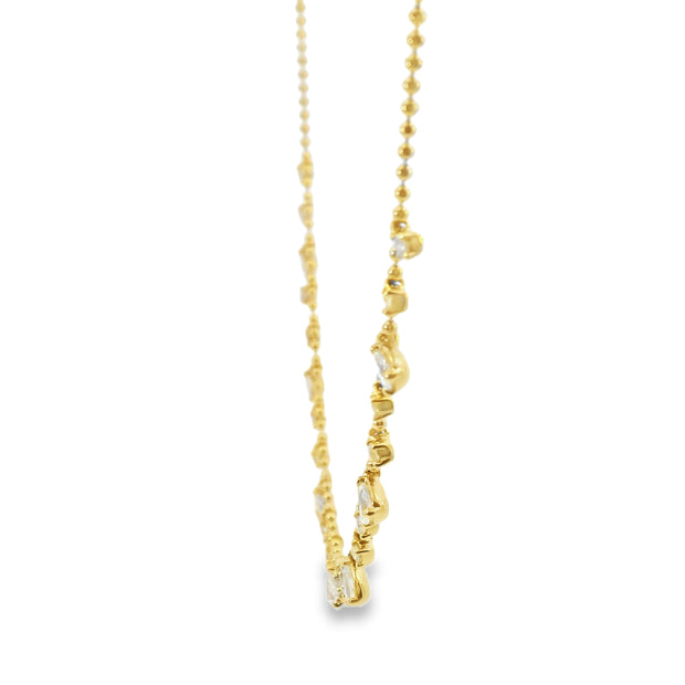 Diamond Charm Choker Necklace