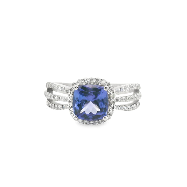 Tanzanite and Diamond Ring