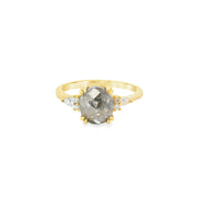 Salt and Pepper Diamond Ring